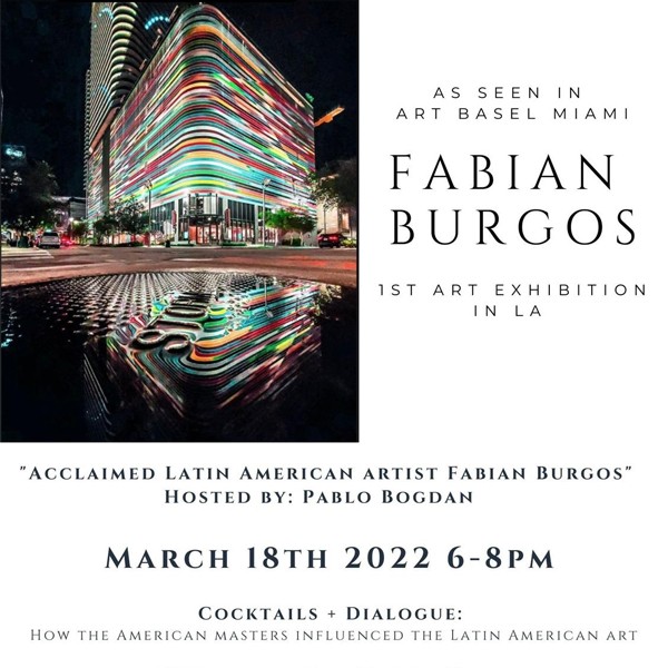 PRIMERA MUESTRA DE FABÍAN BURGOS EN L.A