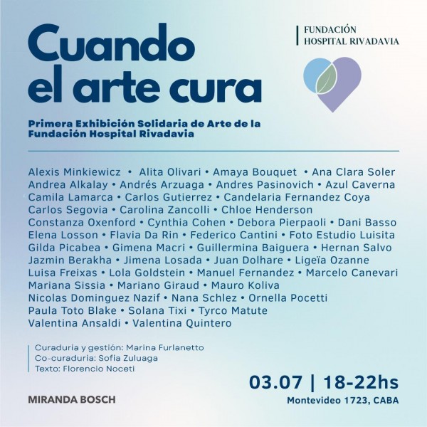 Alita Olivari, Debora Pierpaoli, Mauro Koliva y Chloe Henderson.EN CUANDO EL ARTE CURA