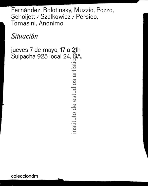 JAIME BOLOTINSKY PARTICIPA DE LA MUESTRA SITUACIÓN EN EL INSTITUTO DE ESTUDIOS ARTISTICOS