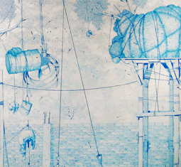 Mauro Koliva en la exhibición del PREMIO BRAQUE 2013
