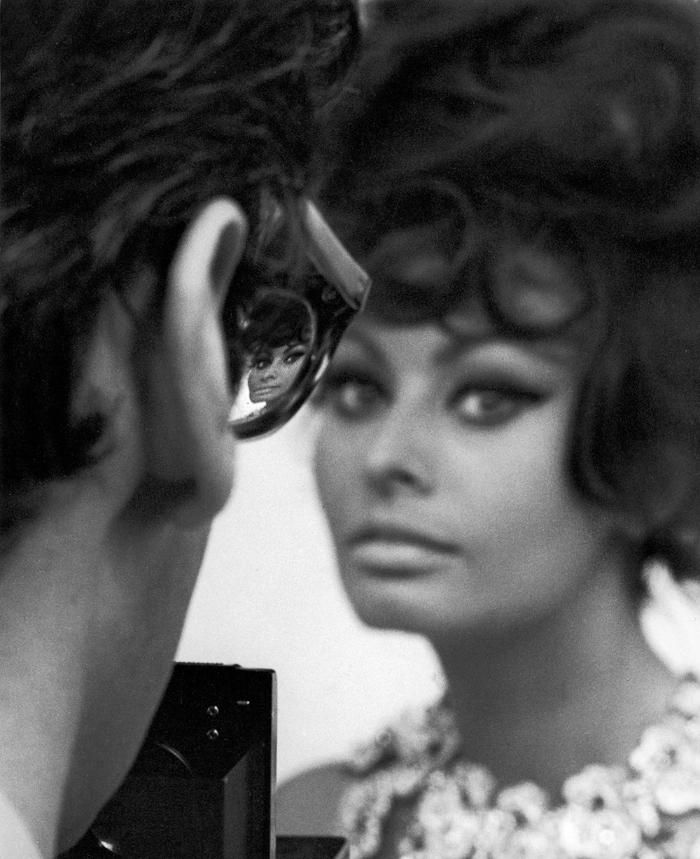 Richard Avedon fotografiando a Sophia Loren