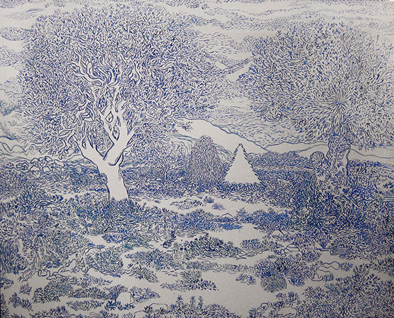 Paysages bleus I