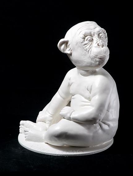 Niño simio