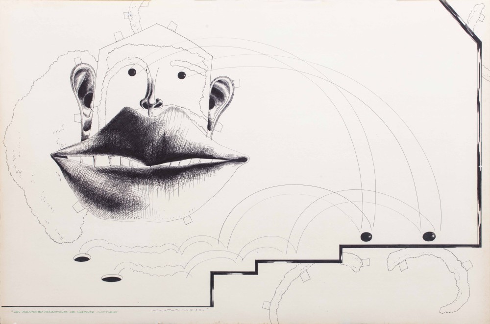 Les moustaches romantiques de l' artiste cinetique