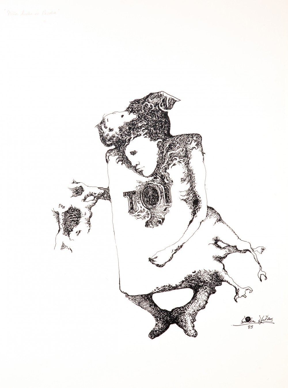 Niña hecha de piedra