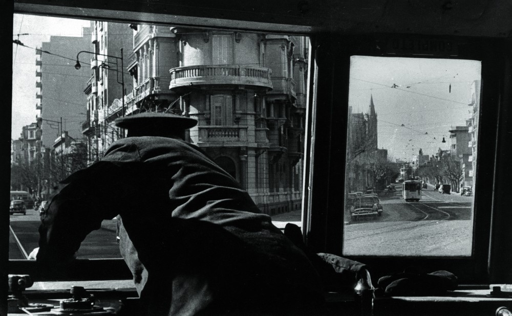 Motorman cambiando vías