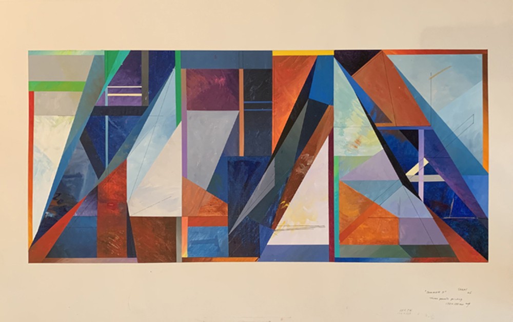 Summer 3 (Three panels painting)